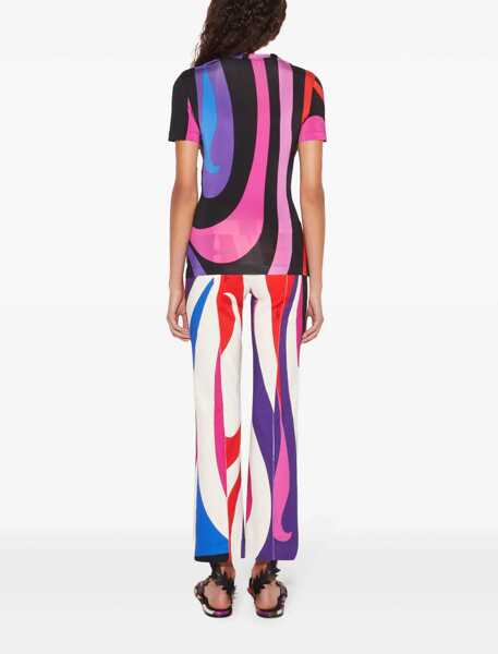 Tricouri PUCCI Marble Print T-Shirt MULTICOLOUR Femei (BM 15749090) 4