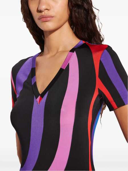 Tricouri PUCCI Marble Print T-Shirt MULTICOLOUR Femei (BM 15749090) 5