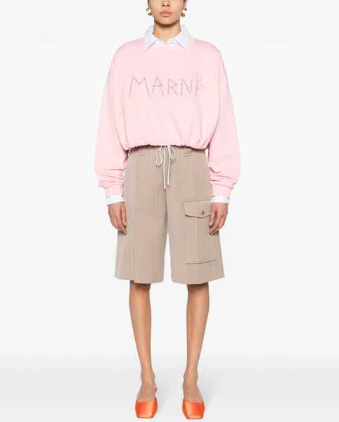 Bluze de trening Marni Sweatshirt With Logo PINK Femei (BM 15749096) 2