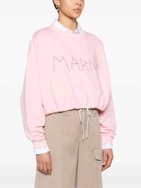 Bluze de trening Marni Sweatshirt With Logo PINK Femei (BM 15749096) 3