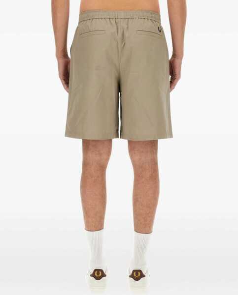 Pantaloni scurti Fred Perry Cotton Bermuda Shorts BEIGE Barbati (BM 15749147) 4