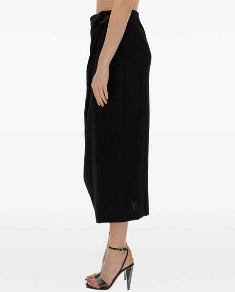 Fuste casual ALYSI Skirt With Hook BLACK Femei (BM 15749162) 3