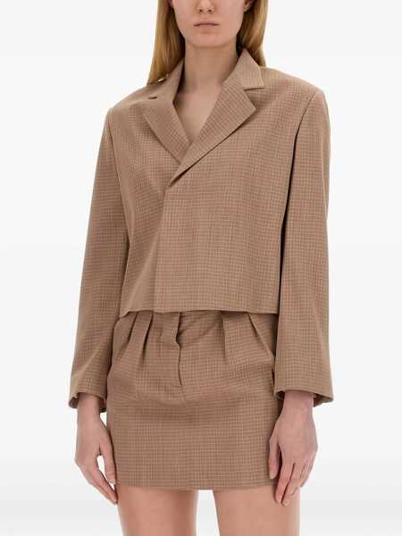 Sacouri office ALYSI Cropped Jacket BROWN Femei (BM 15749177) 3