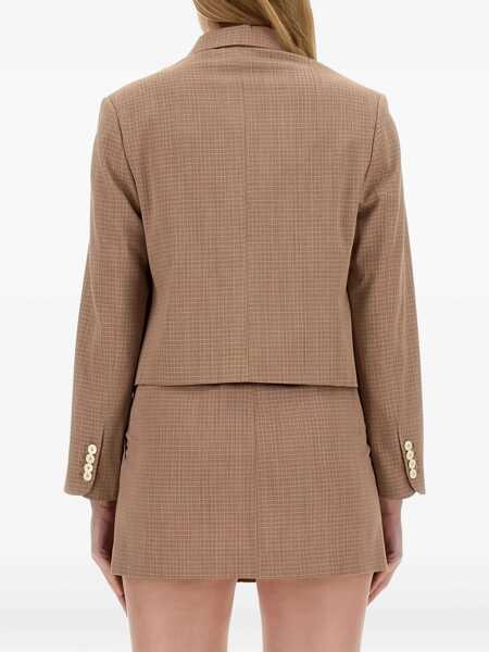 Sacouri office ALYSI Cropped Jacket BROWN Femei (BM 15749177) 4