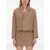 ALYSI Cropped Jacket BROWN