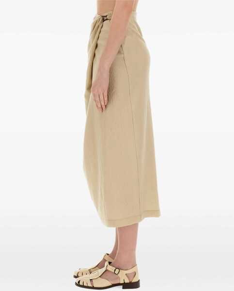 Fuste casual ALYSI Skirt With Hook BEIGE Femei (BM 15749192) 3