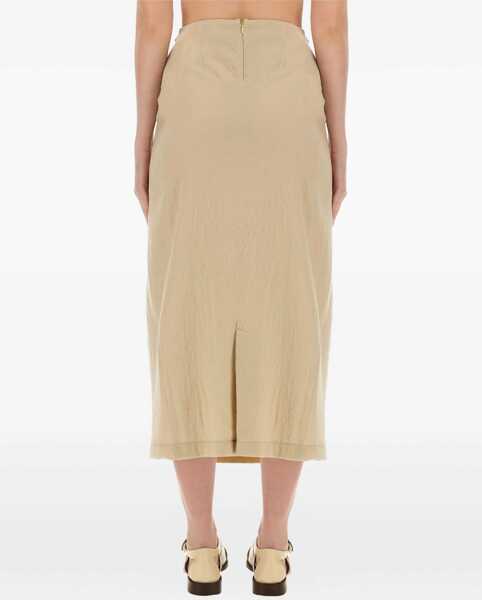 Fuste casual ALYSI Skirt With Hook BEIGE Femei (BM 15749192) 4