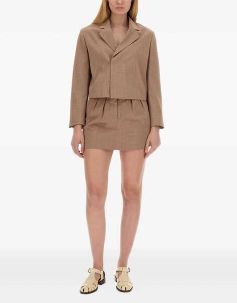 Fuste casual ALYSI Mini Skirt BROWN Femei (BM 15749195) 2