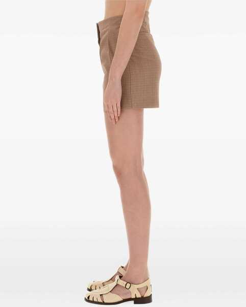 Fuste casual ALYSI Mini Skirt BROWN Femei (BM 15749195) 3