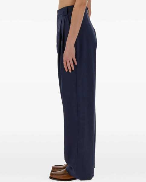 Pantaloni casual ALYSI Canvas Pants BLUE Femei (BM 15749198) 3