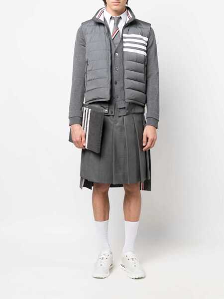 Veste casual Thom Browne 4Bar Vest GREY Barbati (BM 15749735) 2