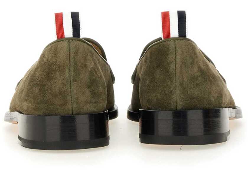 Mocasini Thom Browne Varsity Loafer Penny GREEN Barbati (BM 15749789) 4