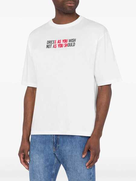 Tricouri Moschino T-Shirt With Logo WHITE Barbati (BM 15749819) 2