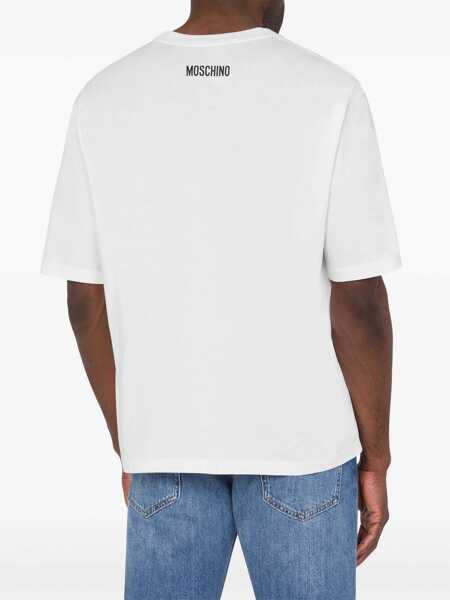 Tricouri Moschino T-Shirt With Logo WHITE Barbati (BM 15749819) 3