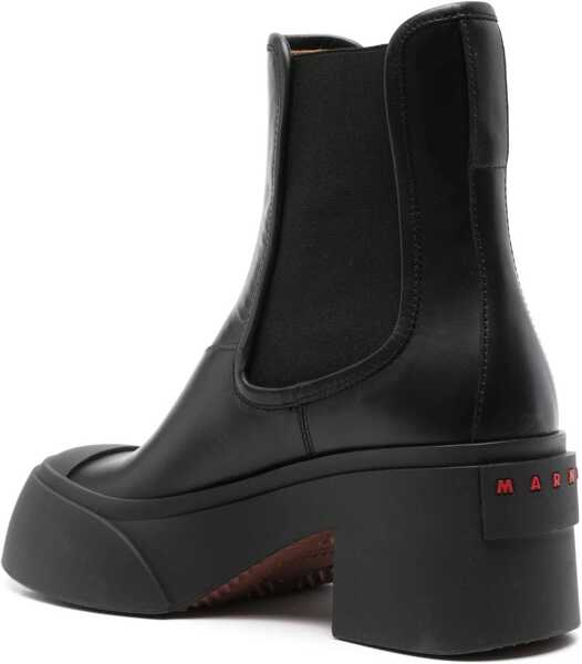 Cizme scurte Marni Leather Boot BLACK Femei (BM 15749843) 3