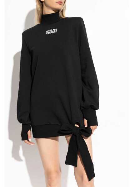 Rochii casual Versace Jeans Couture Sweatshirt Dress With Logo BLACK Femei (BM 15749903) 3