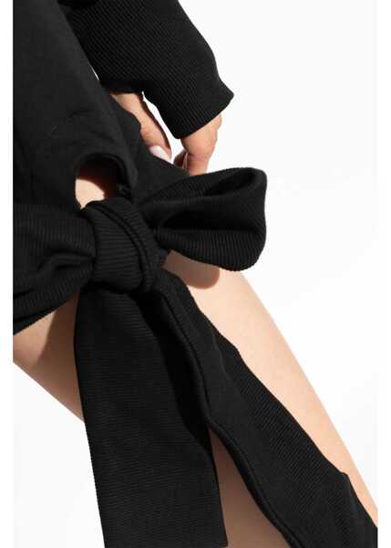 Rochii casual Versace Jeans Couture Sweatshirt Dress With Logo BLACK Femei (BM 15749903) 5