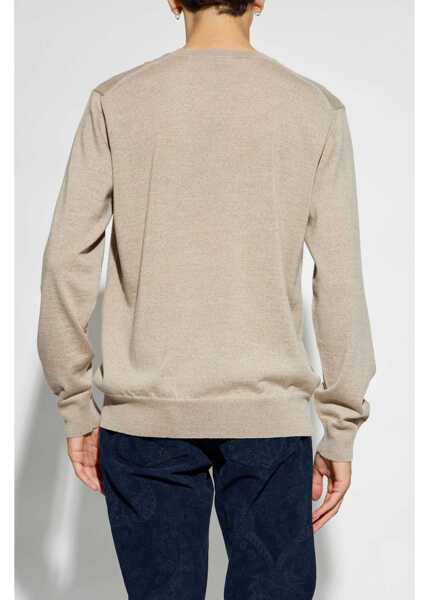 Pulovere casual ETRO Jersey With Logo BEIGE Barbati (BM 15749957) 4