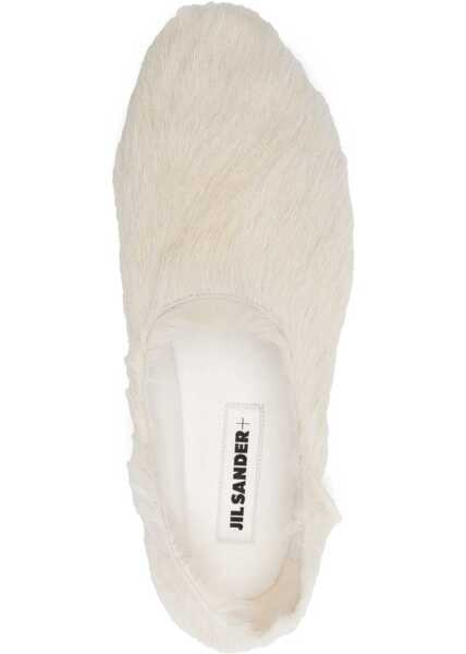 Balerini Jil Sander Low Leather Slipper IVORY Femei (BM 15750104) 4