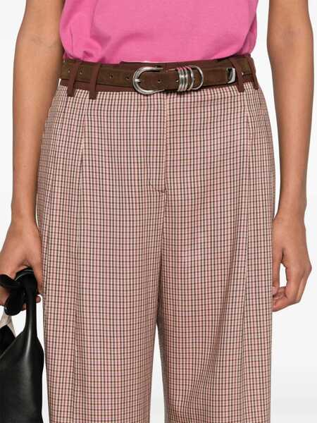 Pantaloni casual Paul Smith Regular Fit Pants BROWN Femei (BM 15750188) 5
