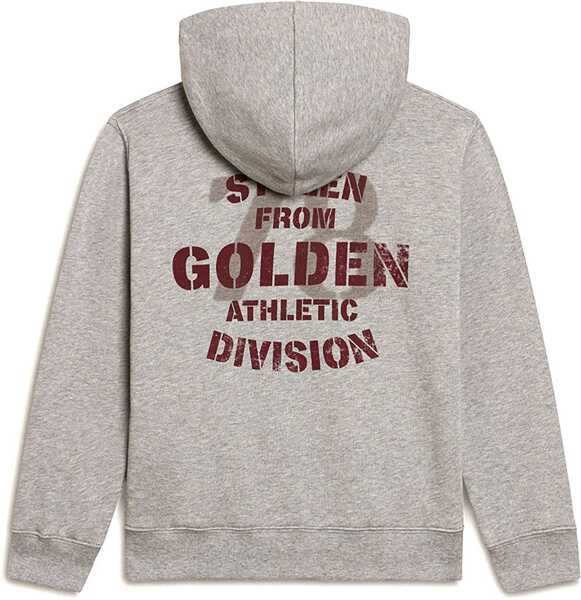 Hanorace Golden Goose Journey/ Boys Zipped Sweatshirt Hoodie/ Melange Cotton Stolen From Golden Print GREY Baieti (BM 15750227) 2