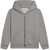 Golden Goose Journey/ Boy's Zipped Sweatshirt Hoodie/ Melange Cotton Stolen From Golden Print GREY