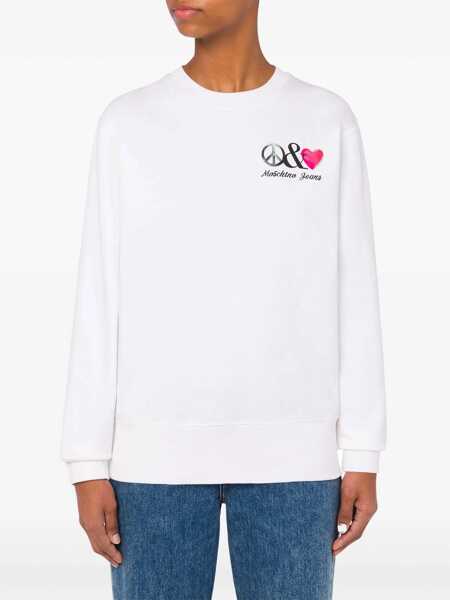 Bluze de trening MOSCHINO JEANS Sweatshirt With Logo WHITE Femei (BM 15750356) 2