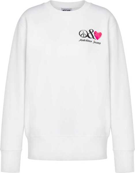 Bluze de trening MOSCHINO JEANS Sweatshirt With Logo WHITE Femei (BM 15750356) 1