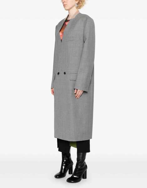 Paltoane Moschino Wool Coat GREY Femei (BM 15750536) 3