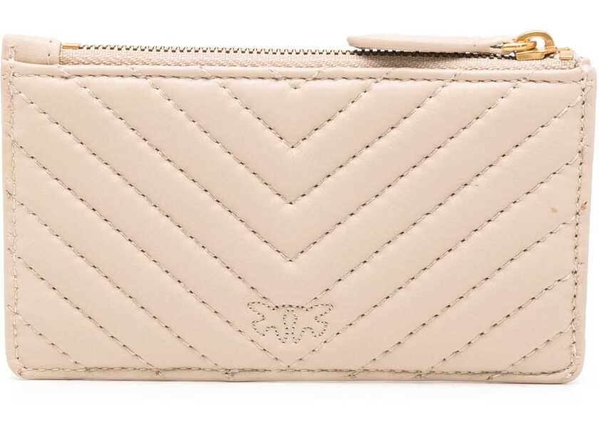 Portofele Pinko Leather Card Holder BEIGE Femei (BM 15750899) 2