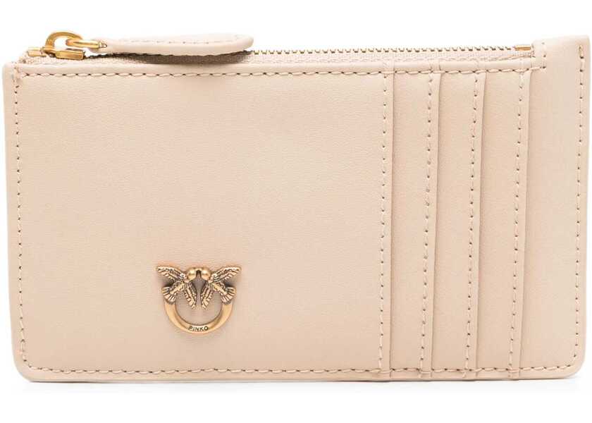 Portofele Pinko Leather Card Holder BEIGE Femei (BM 15750899) 1
