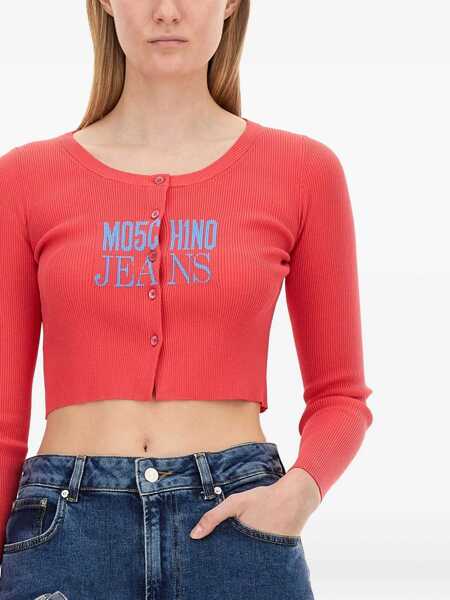 Cardigane MOSCHINO JEANS Cropped Cardigan WHITE Femei (BM 15751145) 3