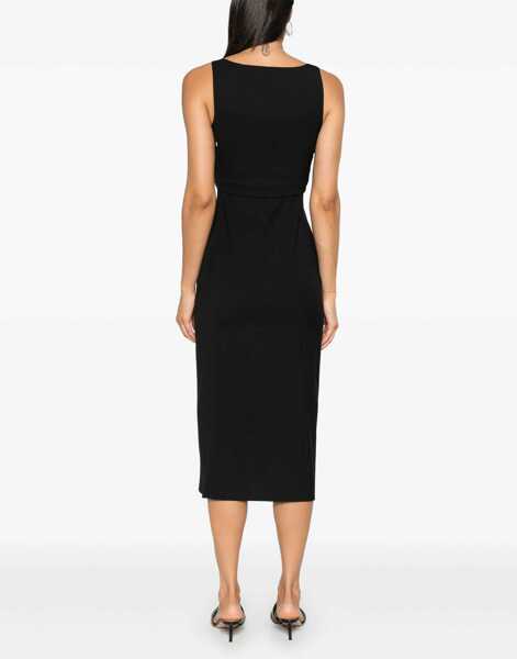 Rochii casual MOSCHINO JEANS Slim Fit Dress BLACK Femei (BM 15751247) 4