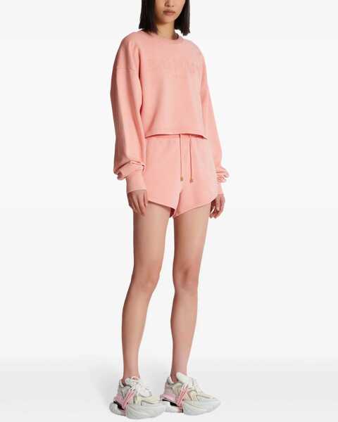 Hanorace Balmain Sweatshirt With Logo PINK Femei (BM 15751262) 3