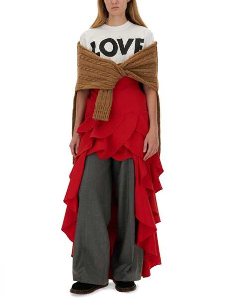 Tricouri Moschino T-Shirt With Logo WHITE Femei (BM 15751295) 2