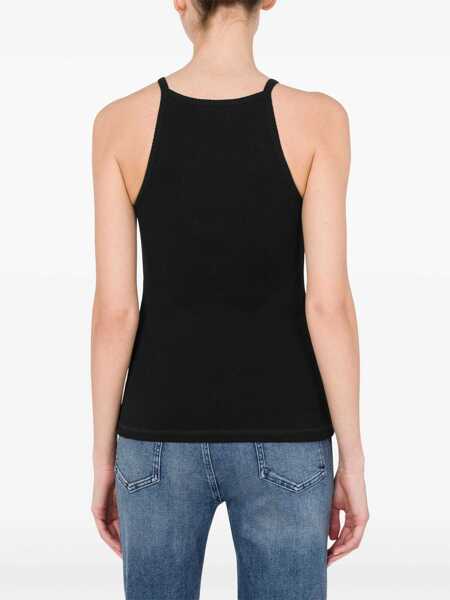 Bluze MOSCHINO JEANS Tank Top With Logo BLACK Femei (BM 15751463) 3
