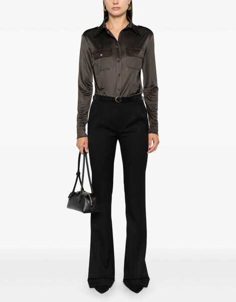 Camasi office Tom Ford Jersey Shirt BROWN Femei (BM 15751592) 2