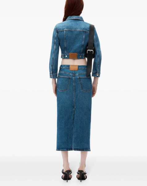 Fuste casual Alexander Wang Midi Skirt DENIM Femei (BM 15751760) 4