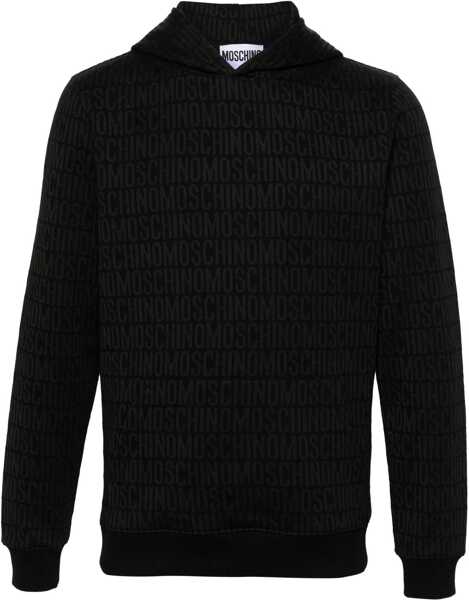 Bluze de trening Moschino Sweatshirt With All Over Logo BLACK Barbati (BM 15752237) 1