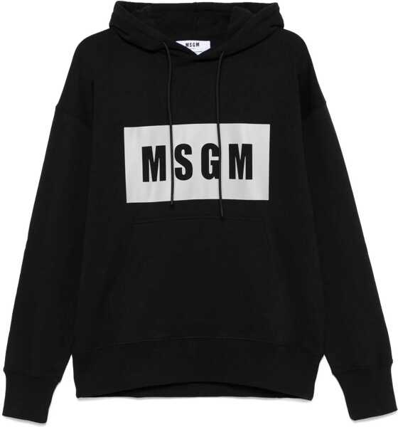 Bluze de trening MSGM Sweatshirt With Logo BLACK Barbati (BM 15752357) 1
