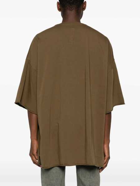 Tricouri Rick Owens Cotton Jersey T-Shirt BROWN Barbati (BM 15752372) 3