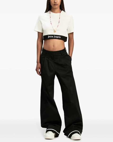 Tricouri Palm Angels T-Shirt With Logo WHITE Femei (BM 15752615) 2