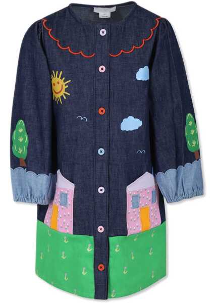 Rochii casual Stella McCartney Woven Dress BLUE Fete (BM 15752624) 1