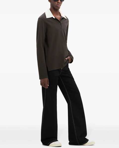 Tricouri Polo COURRGES Cotton Polo BROWN Barbati (BM 15752927) 3