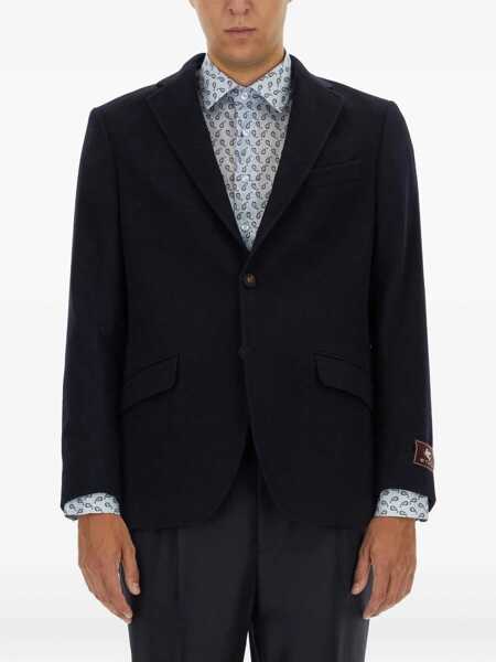 Sacouri office ETRO Single-Breasted Jacket BLUE Barbati (BM 15753173) 1