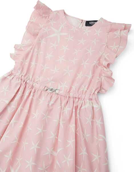 Rochii casual Versace Dress Starfish Kids Poplin PINK Fete (BM 15753248) 3