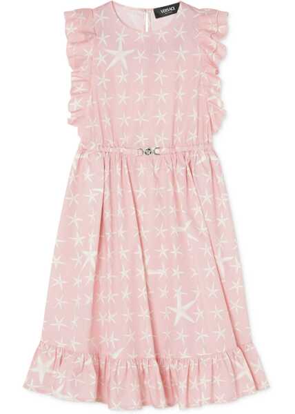 Rochii casual Versace Dress Starfish Kids Poplin PINK Fete (BM 15753248) 1