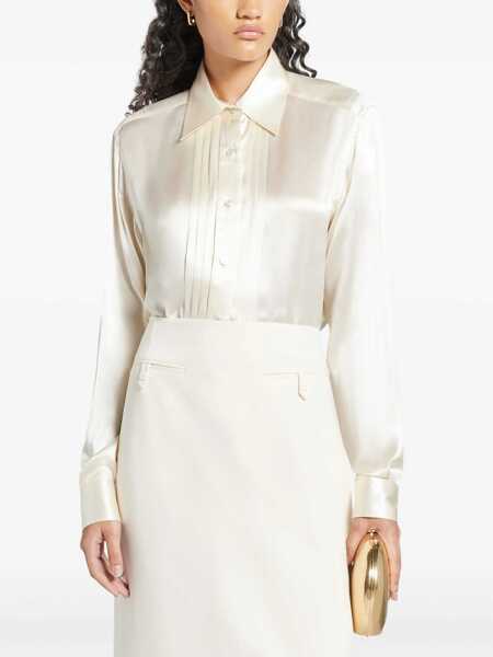 Camasi office Tom Ford Silk Shirt IVORY Femei (BM 15753437) 2