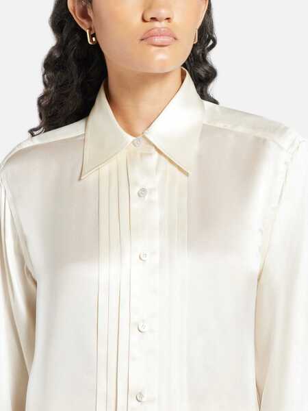Camasi office Tom Ford Silk Shirt IVORY Femei (BM 15753437) 5