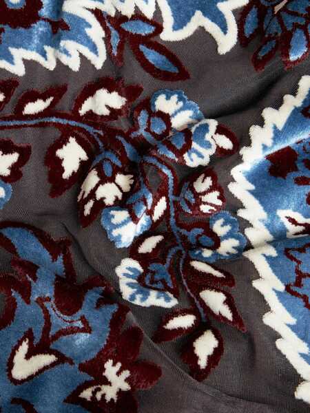 Rochii casual ETRO Velvet Jacquard Tulle Dress AZURE Femei (BM 15753443) 5